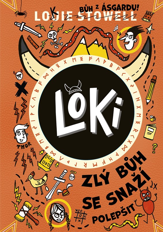 Kniha Loki Zlý bůh se snaží polepšit Louie Stowell