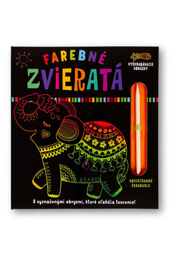 Книга Farebné zvieratá Vyškrabovacie obrázky 