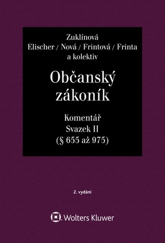 Книга Občanský zákoník Svazek II Komentář Jiří Švestka