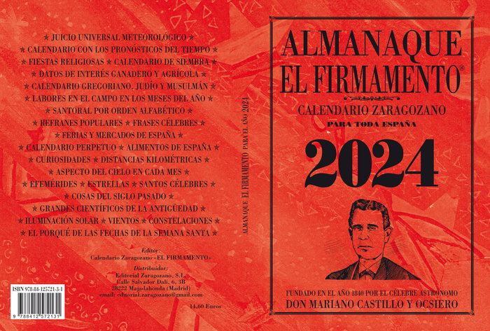 Kniha ALMANAQUE ZARAGOZANO 2023 