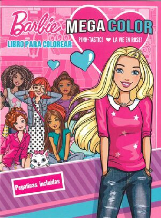Книга Barbie. Libro para colorear + pegatinas 