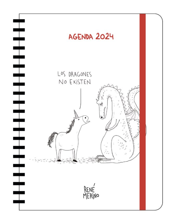 Książka AGENDA ANUAL SEMANAL 2024 RENE ESTA MAL*** RENE MERINO