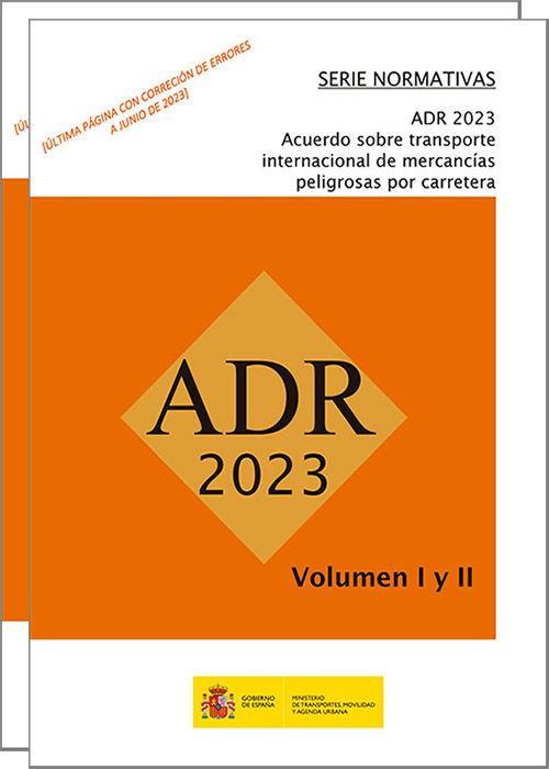 Kniha ADR-2023 ACUERDO EUROPEO SOBRE TRANSPORTE INTERNACIONAL DE MERCAN 