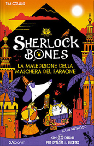 Kniha maledizione della maschera del faraone. Sherlock Bones Tim Collins