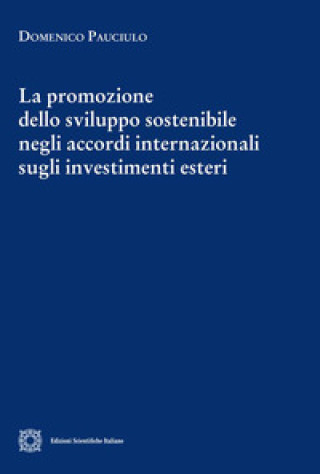 Kniha promozione dello sviluppo sostenibile negli accordi internazionali sugli investimenti esteri Domenico Pauciulo