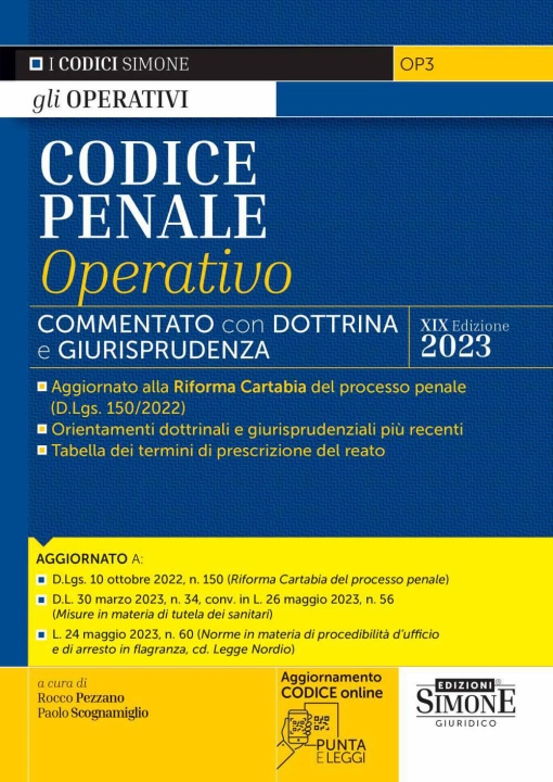 Könyv Codice penale operativo. Commentato con dottrina e giurisprudenza 