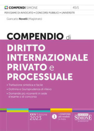 Könyv Compendio di diritto internazionale privato e processuale Giancarlo Novelli