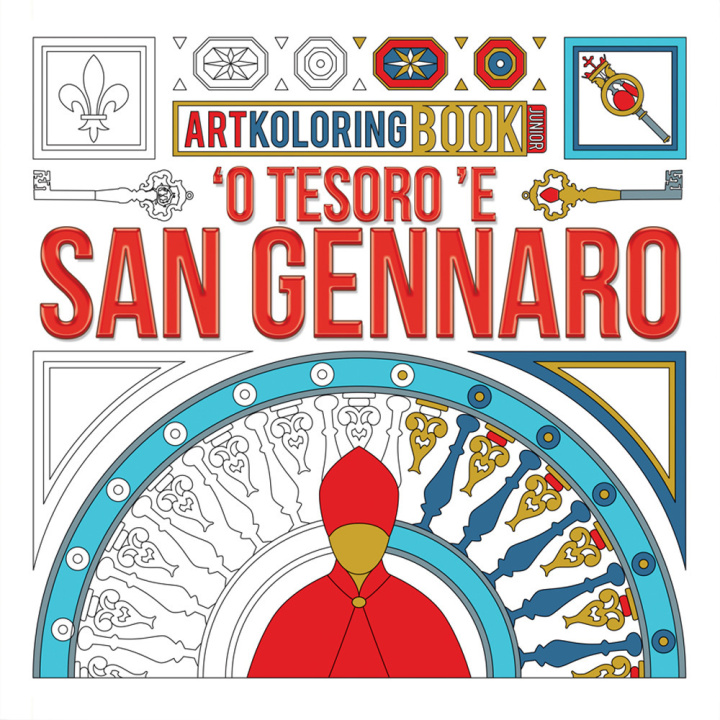 Carte Tesoro 'e San Gennaro. Artkoloring book junior. Ediz. dialetto napoletano e inglese Max Monteduro