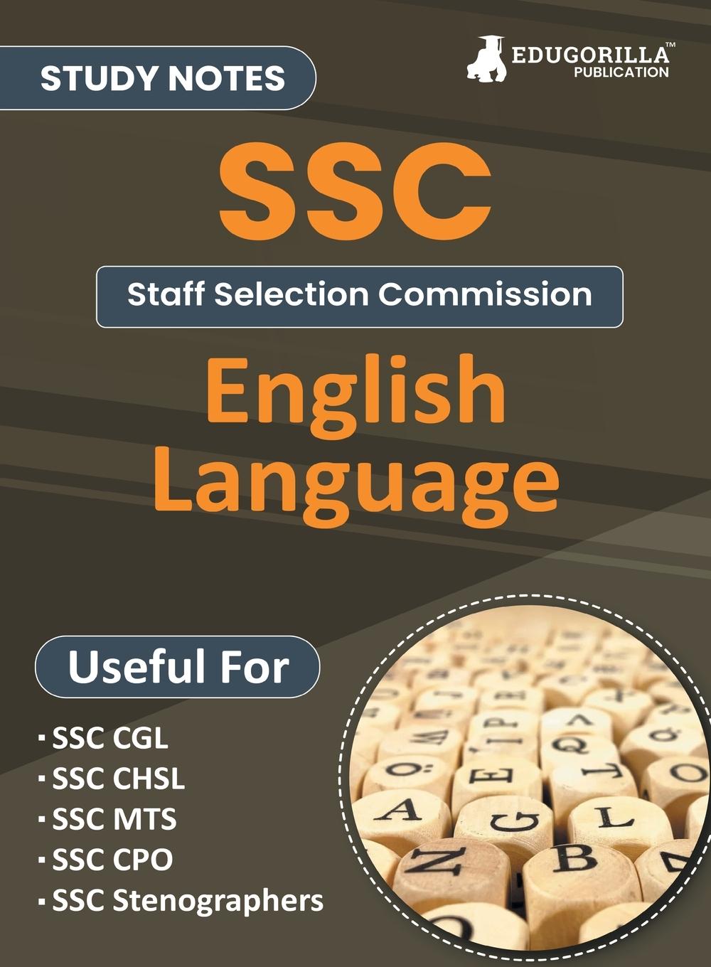 Knjiga Study Notes for English Language - Topicwise Notes for CGL, CHSL, SSC MTS, CPO and Other SSC Exams with Solved MCQs EduGorilla Prep Experts