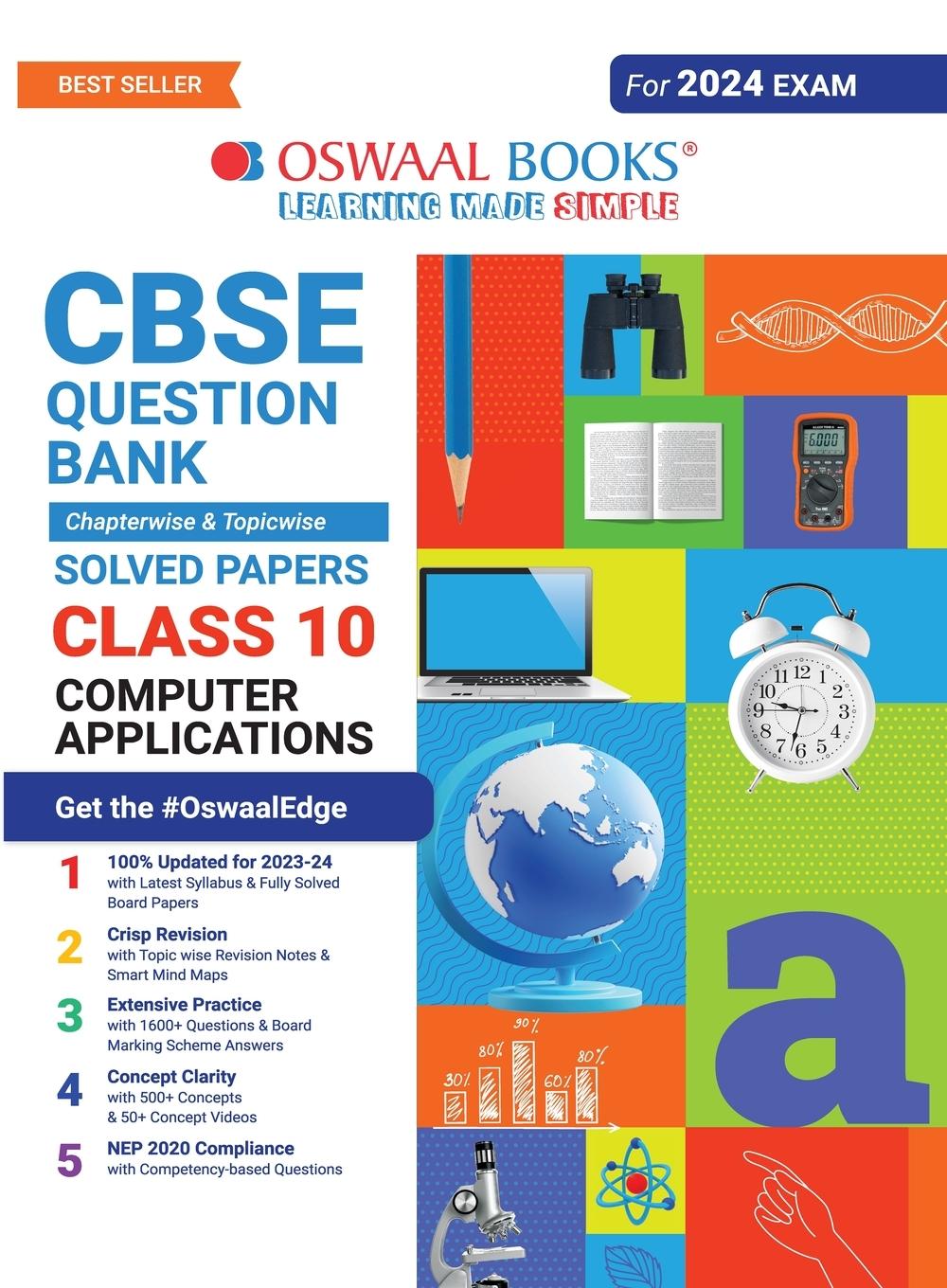 Boek Oswaal CBSE Class 10 Computer Application Question Bank (2024 Exam) Oswaal Editorial Board