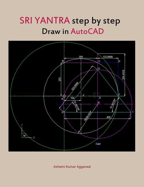 Kniha Sri Yantra step by step draw in AutoCAD 