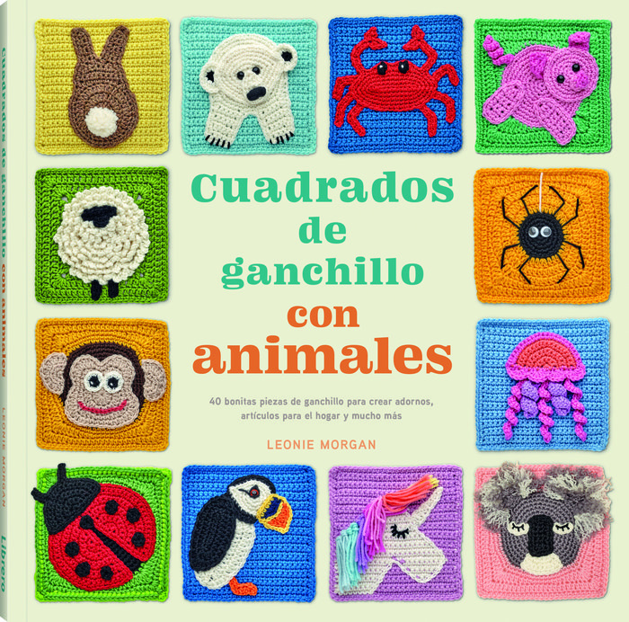 Carte CUADRADOS DE GANCHILO CON ANIMALES 