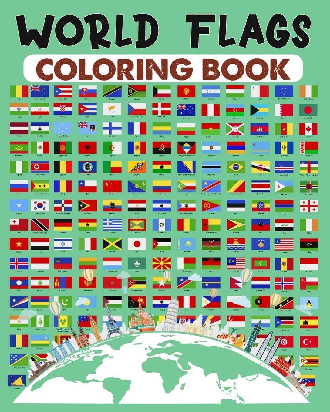 Book World Flags Coloring Book 