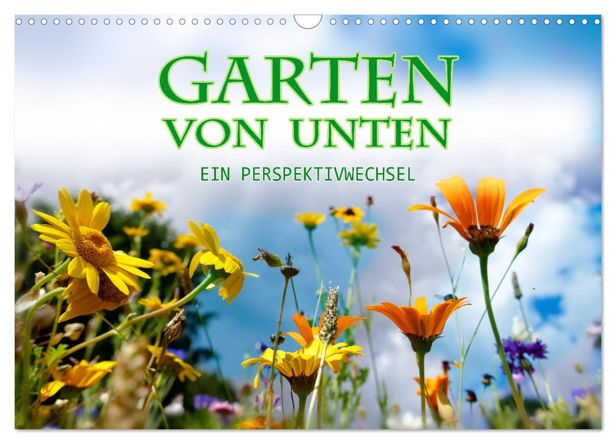 Calendar / Agendă Garten von unten. Ein Perspektivwechsel (Wandkalender 2024 DIN A3 quer), CALVENDO Monatskalender 