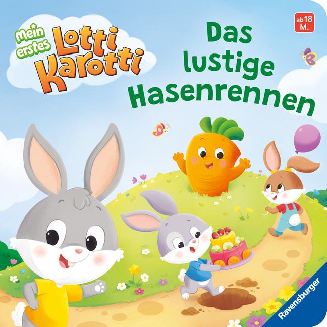 Könyv Mein erstes Lotti Karott: Das lustige Hasenrennen - ein Buch für kleine Fans des Kinderspiel-Klassikers Lotti Karotti Giulia Airoldi