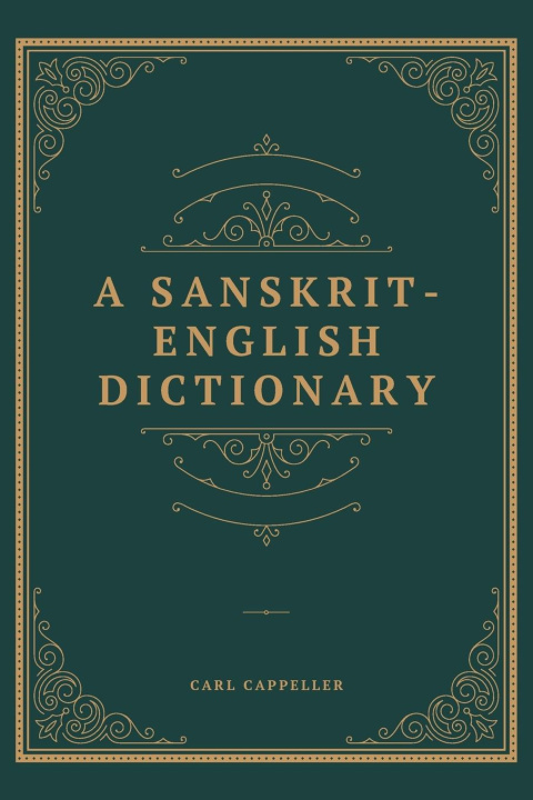 Carte A SANSKRIT ENGLISH DICTIONARY 