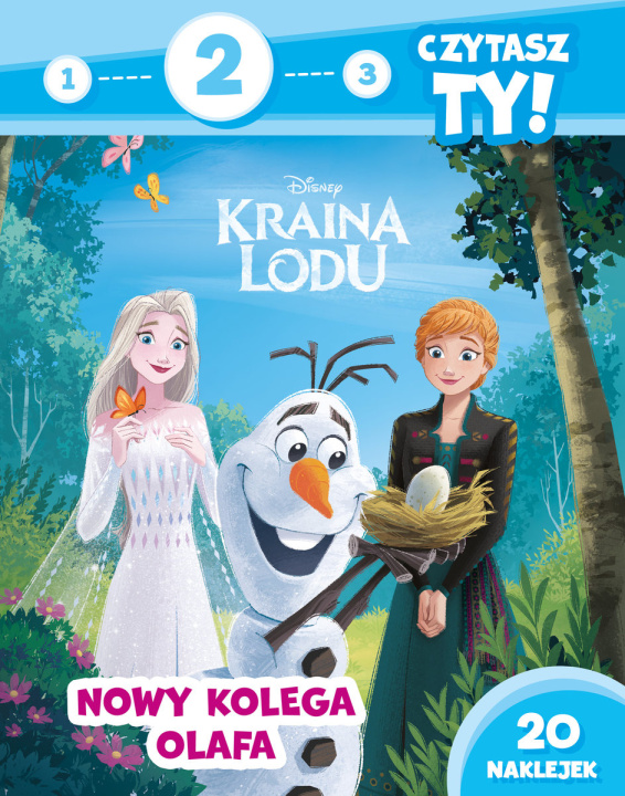 Könyv 1 2 3 czytasz ty! Poziom 2 Nowy kolega Olafa Disney Kraina Lodu 