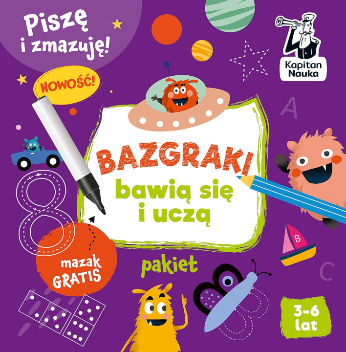 Carte Bazgraki bawią się i uczą 3-6 lat PAKIET Monika Sobkowiak