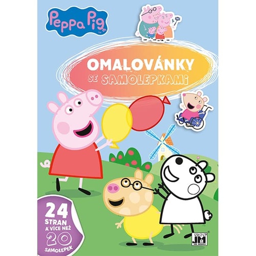 Kniha Omalovánky se samolepkami Peppa Pig 