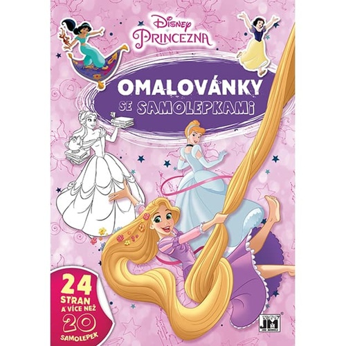 Book Omalovánky se samolepkami Disney Princezny 