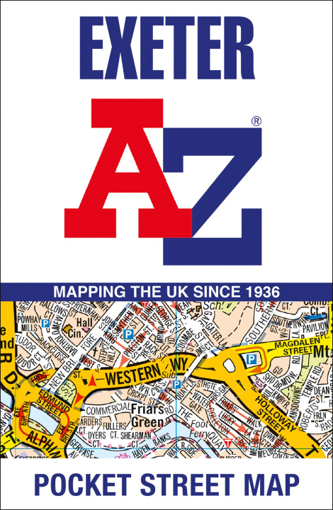 Printed items Exeter A-Z Pocket Street Map A-Z Maps