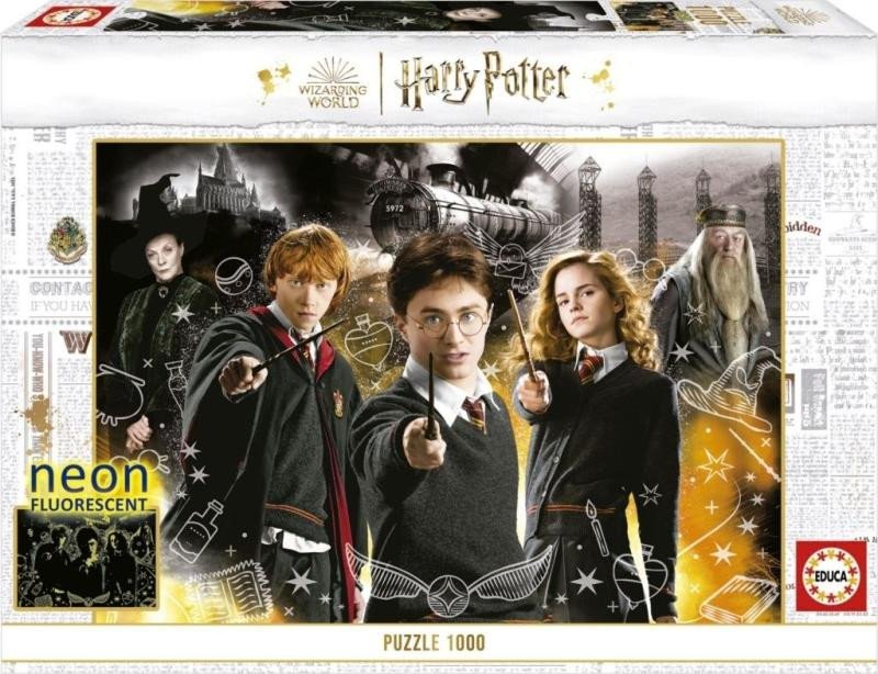 Játék Puzzle svítící Harry Potter 1000 dílků 