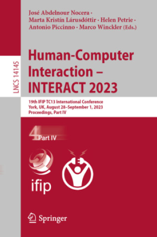 Buch Human-Computer Interaction - INTERACT 2023 José Abdelnour Nocera
