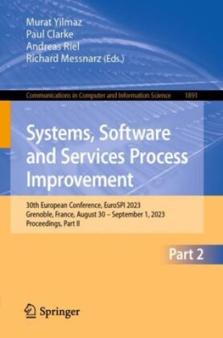 Kniha Systems, Software and Services Process Improvement Murat Yilmaz