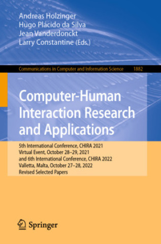 Book Computer-Human Interaction Research and Applications Andreas Holzinger