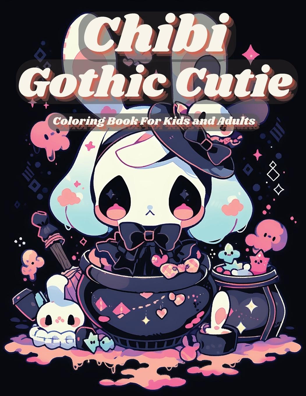 Kniha Chibi Gothic Cutie Coloring Book Emily Rose Demers
