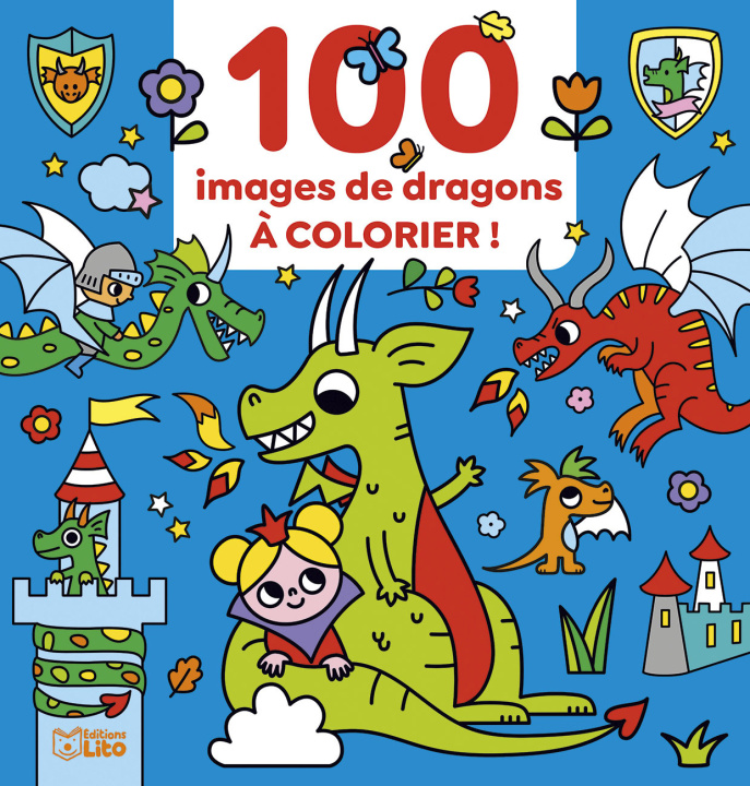 Carte 100 IMAGES A COLORIER DRAGON 