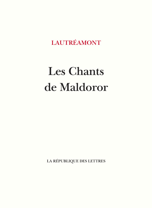 Книга Les Chants de Maldoror Lautréamont