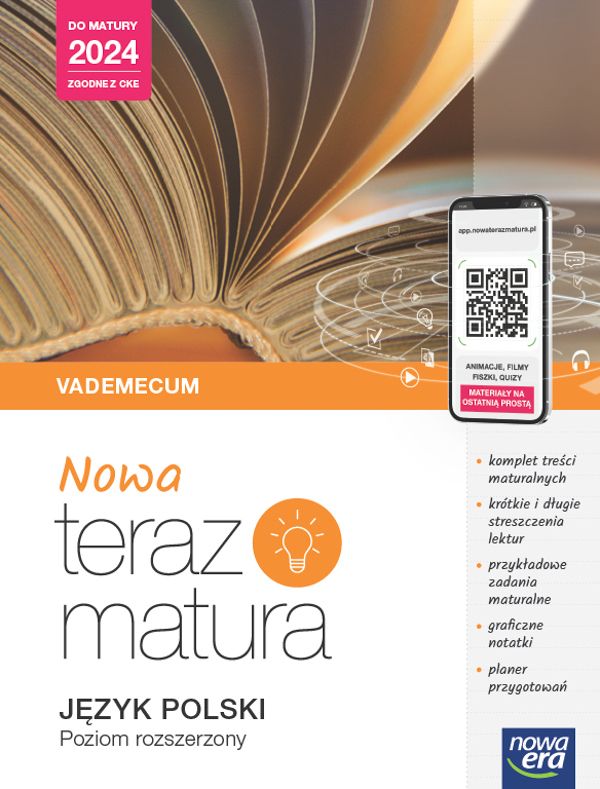 Book Teraz matura 2023 Język polski Vademecum zakres rozszerzony 2023/24 