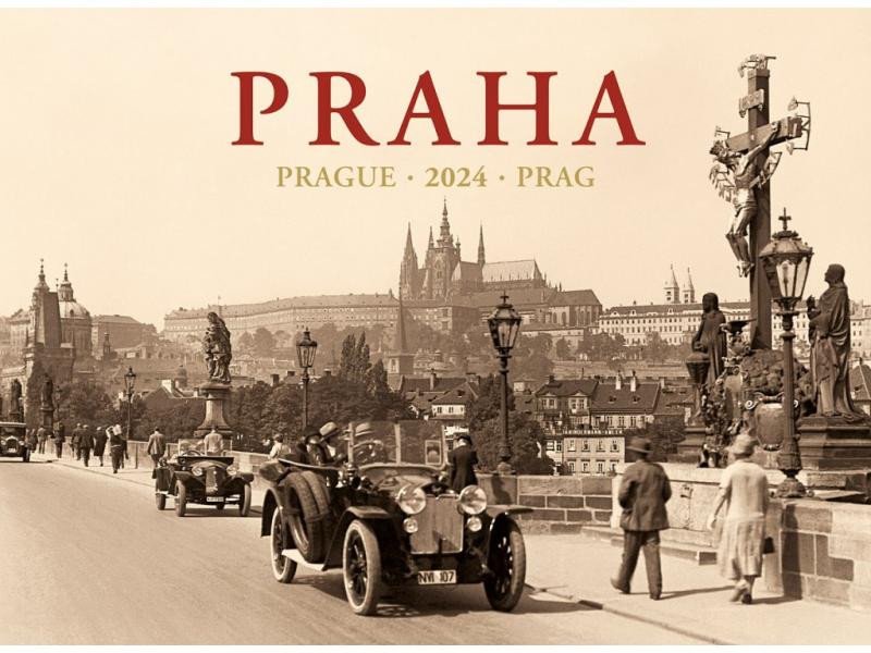 Kniha Kalendář 2024 Praha - Prague - Prag - nástěnný 