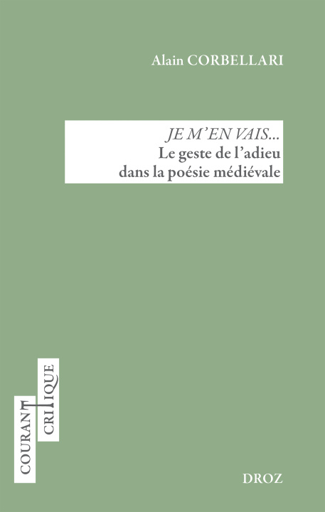 Knjiga Je m'en vais... Corbellari