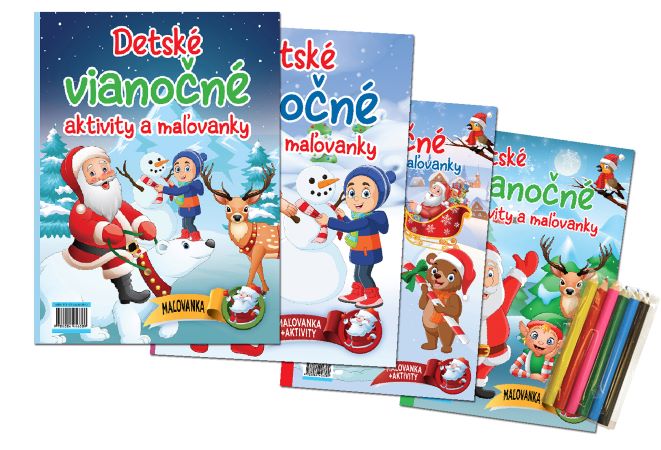 Kniha Detské vianočné aktivity a maľovanky 