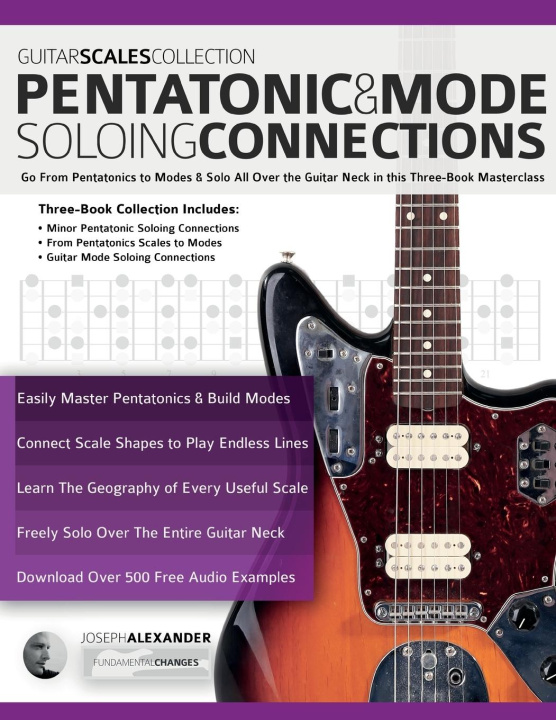 Book Guitar Scales Collection - Pentatonic & Guitar Mode Soloing Connections 