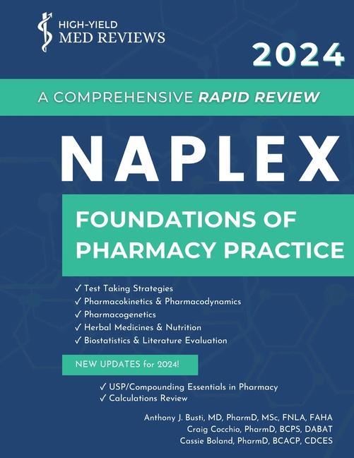 Carte 2024 NAPLEX - Foundations of Pharmacy Practice: A Comprehensive Rapid Review Craig Cocchio