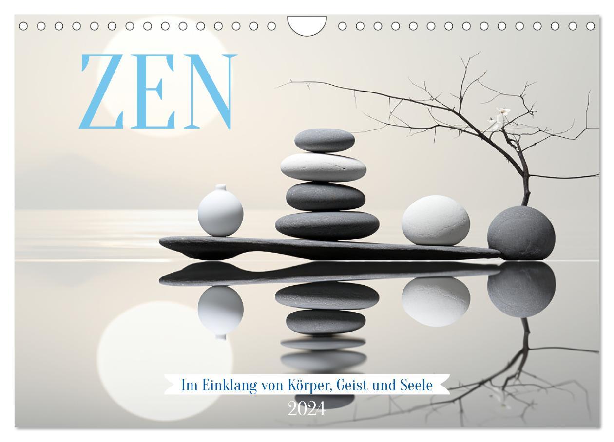 Calendar / Agendă Zen (Wandkalender 2024 DIN A4 quer), CALVENDO Monatskalender 