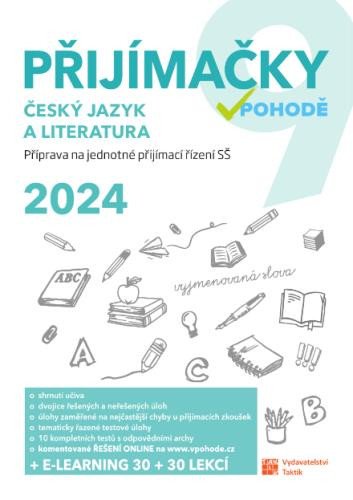 Книга Přijímačky 9 - Český jazyk a literatura + e-learning 2024 
