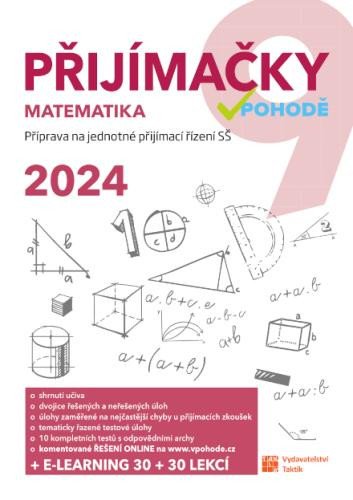 Kniha Přijímačky 9 - matematika + e-learning 2024 