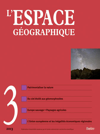 Carte ESPACE GEO N.3 2013 