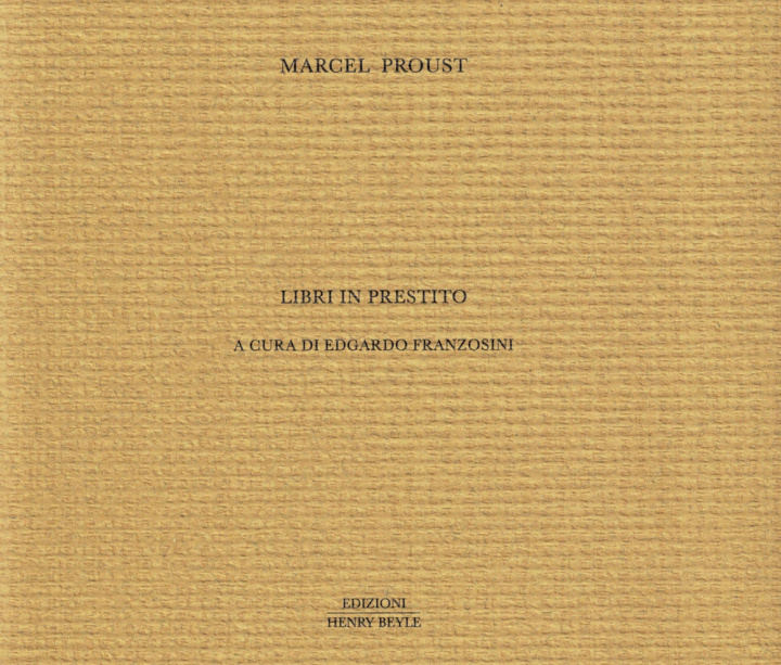 Kniha Libri in prestito Marcel Proust