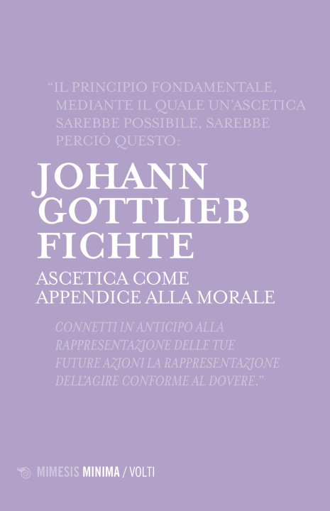 Kniha Ascetica come appendice alla morale J. Gottlieb Fichte