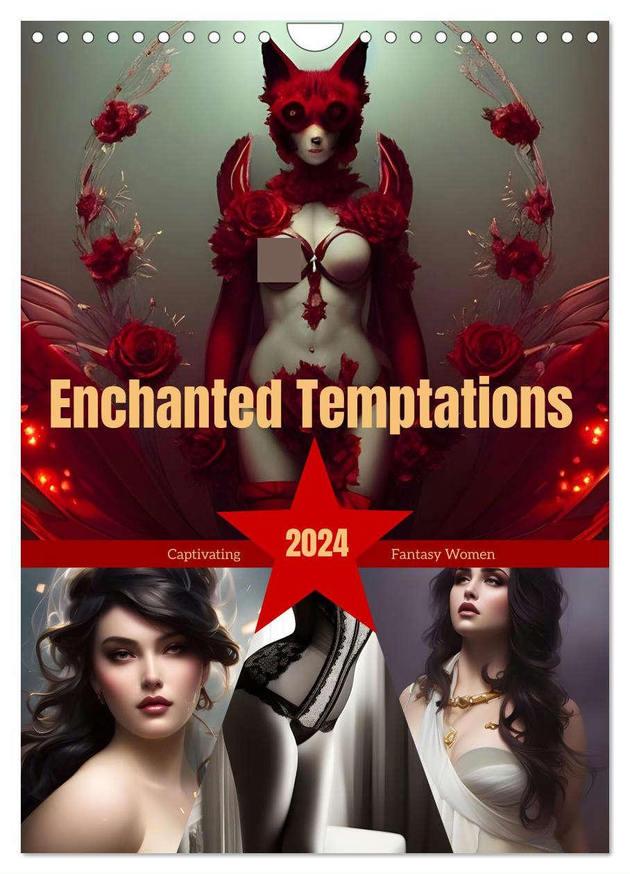 Calendar / Agendă Enchanted Temptations (Wall Calendar 2024 DIN A4 portrait), CALVENDO 12 Month Wall Calendar 