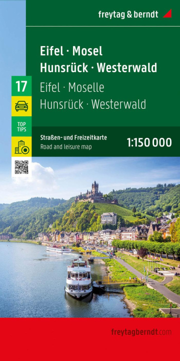 Tiskovina Eifel - Mosel - Hunsrück - Westerwald, Straßen- und Freizeitkarte 1:150.000, freytag & berndt 