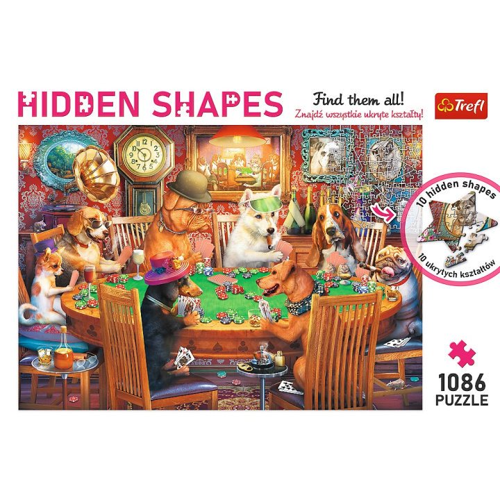 Kniha Puzzle 1086 Hidden Shapes Wieczór gier 10749 