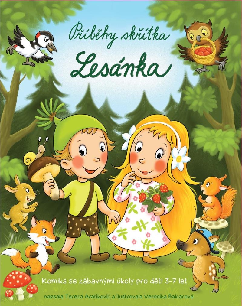 Kniha Příběhy skřítka Lesánka - Komiks se zábavnými úkoly pro děti 3-7 let Tereza Aratikovic