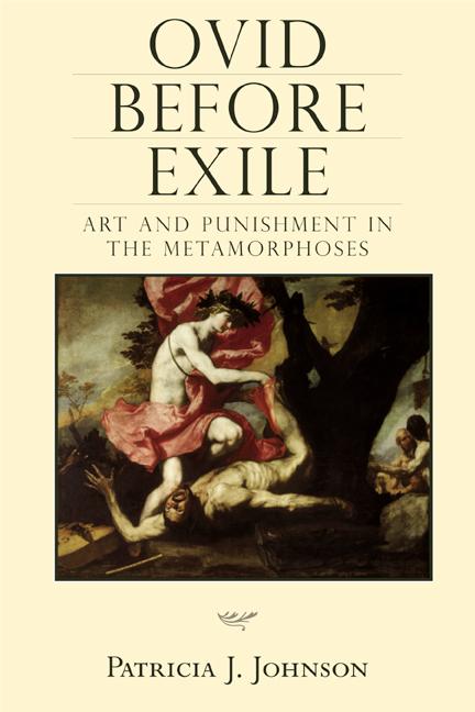 Knjiga Ovid Before Exile: Art and Punishment in the Metamorphoses Patricia J. Johnson