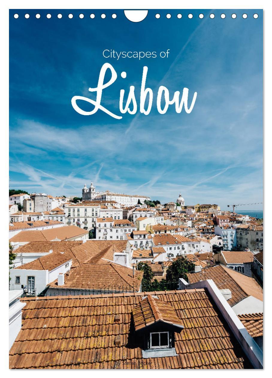 Kalendár/Diár Cityscapes of Lisbon (Wall Calendar 2024 DIN A4 portrait), CALVENDO 12 Month Wall Calendar 